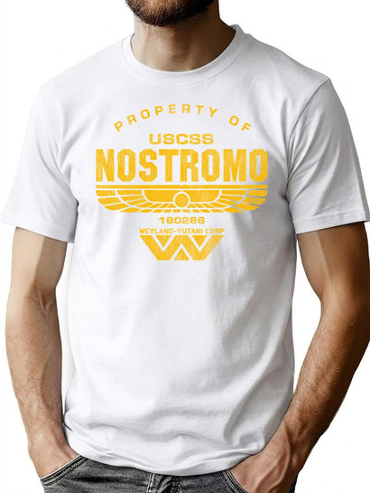 Uscss Nostromo Dks Worn T-Shirt for Men & Women, T-Shirts Graphic Tee - Black