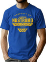 Uscss Nostromo Dks Worn T-Shirt for Men & Women, T-Shirts Graphic Tee - Blue