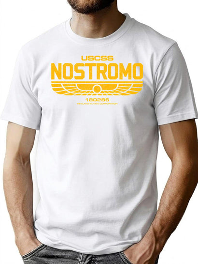 Uscss Nostromo T-Shirt for Men & Women, T-Shirts Graphic Tee - Black