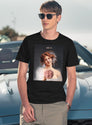 Use Your Brain Classical Art Meme T-Shirt for Men & Women, T-Shirts Graphic Tee - Navy