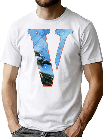 V V Alone V Lone Hypebeast Stock X Street Wear Fake Knock Off Bootleg Graphic T-Shirt - Black