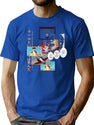 V Bootleg Graphic T-Shirt - Blue