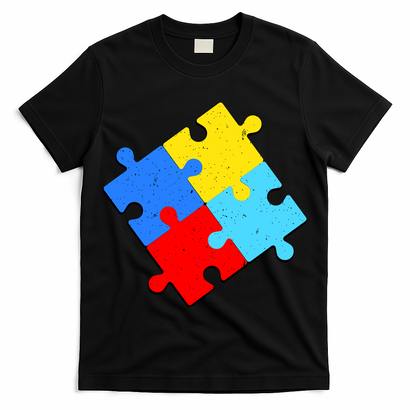 Vintage Autism Puzzle T-Shirt