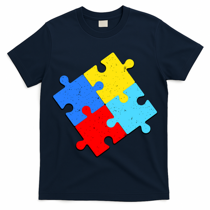 Vintage Autism Puzzle T-Shirt