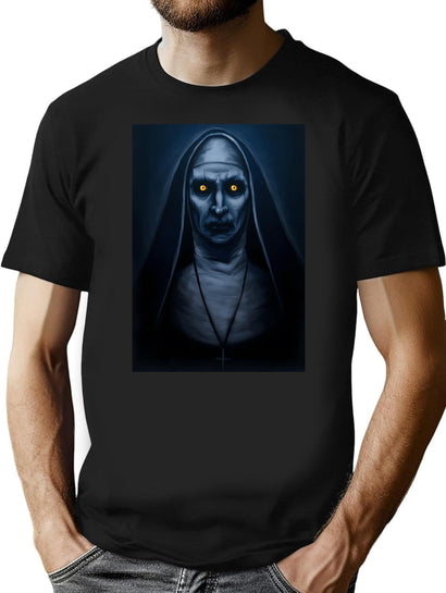 Valak Painting T-Shirt for Men & Women, T-Shirts Graphic Tee - Black