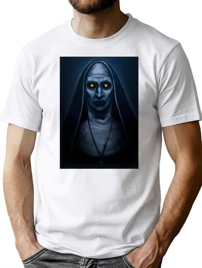 Valak Painting T-Shirt for Men & Women, T-Shirts Graphic Tee - Black
