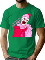 Valentines Terrifier Art The Clown T-Shirt for Men & Women, T-Shirts Graphic Tee - Green