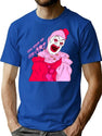 Valentines Terrifier Art The Clown T-Shirt for Men & Women, T-Shirts Graphic Tee - Blue
