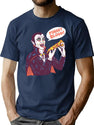 Vampizza T-Shirt for Men & Women, T-Shirts Graphic Tee - Navy