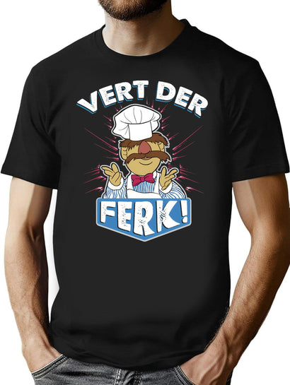 Vert Der Ferk Swedish Chef T-Shirt for Men & Women, T-Shirts Graphic Tee - Black