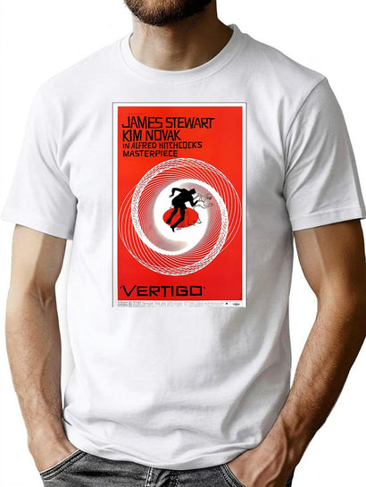 Vertigo T-Shirt for Men & Women, T-Shirts Graphic Tee - Black