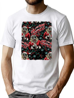 Very Merry Artmas Terrifier 3 T-Shirt for Men & Women, T-Shirts Graphic Tee - Black