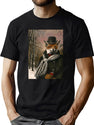 Victorian Fox In Winter T-Shirt for Men & Women, T-Shirts Graphic Tee - Green