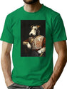 Victorian Fox Terrier In Uniform T-Shirt for Men & Women, T-Shirts Graphic Tee - Green