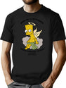 Vietnam Cherub Bart Bootleg Graphic T-Shirt - Black