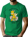 Vietnam Cherub Bart Bootleg Graphic T-Shirt - Green