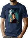 Vincent Price T-Shirt for Men & Women, T-Shirts Graphic Tee - Navy