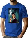 Vincent Price T-Shirt for Men & Women, T-Shirts Graphic Tee - Blue
