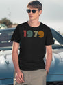 Vintage 1979 T-Shirt for Men & Women, T-Shirts Graphic Tee - Navy
