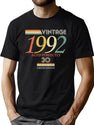 Vintage 1992 30Th Birthday Aged Perfectly Gift T-Shirt for Men & Women, T-Shirts Graphic Tee - Green