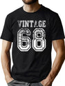 Vintage 68 2068 1968 T-Shirt Birthday Gift Age Year Old Boy Girl Cute Funny Man Woman Jersey Style T-Shirt for Men & Women, T-Shirts Graphic Tee - Green