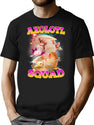 Vintage 90S Retro Bootleg Tribute Axolotl Squad Bootleg Graphic T-Shirt - Black