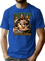 Vintage Alex Pereira Retro 90S Boxer Bootleg Graphic Style Bootleg Graphic T-Shirt - Blue