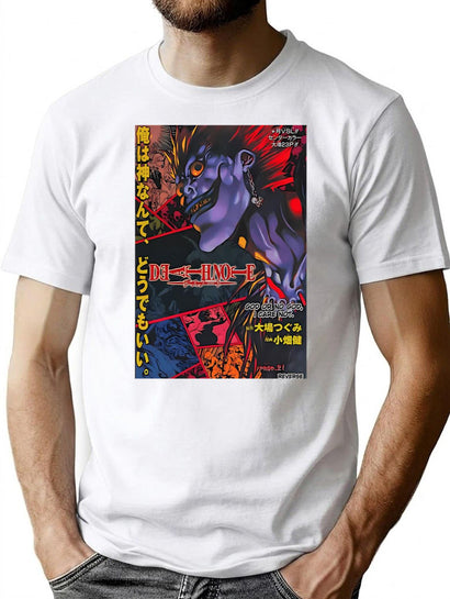 Vintage Anime T-Shirt for Men & Women, T-Shirts Graphic Tee - Black