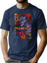 Vintage Anime T-Shirt for Men & Women, T-Shirts Graphic Tee - Navy
