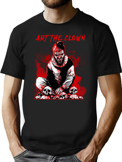 Vintage Art The Clown T-Shirt for Men & Women, T-Shirts Graphic Tee - Black
