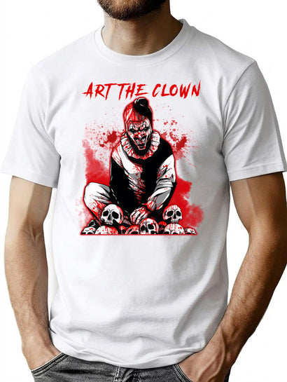 Vintage Art The Clown T-Shirt for Men & Women, T-Shirts Graphic Tee - Black