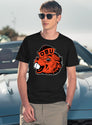Vintage Beaver Mascot Logo T-Shirt for Men & Women, T-Shirts Graphic Tee - Navy