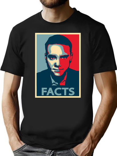 Vintage Ben Shapiro Facts Portrait Fans Men Women T-Shirt for Men & Women, T-Shirts Graphic Tee - Black