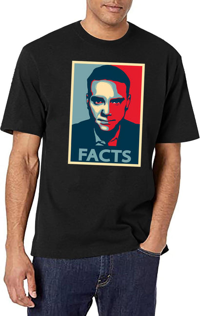Vintage Ben Shapiro Facts Portrait Fans Men Women T-Shirt for Men & Women, T-Shirts Graphic Tee - Black