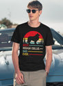 Vintage Best Rough Collie Dad Ever T-Shirt for Men & Women, T-Shirts Graphic Tee - Navy