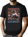 Vintage Boxer Bootleg Bootleg Graphic T-Shirt - Black