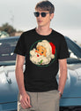Vintage Christmas Santa Claus Face Old Fashioned T-Shirt for Men & Women, T-Shirts Graphic Tee - Navy