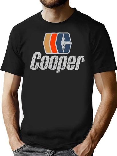 Vintage Cooper Hockey T-Shirt for Men & Women, T-Shirts Graphic Tee - Black