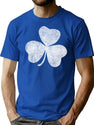 Vintage Distressed Shamrock St. Patrick'S Day T-Shirt for Men & Women, T-Shirts Graphic Tee - Blue