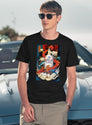 Vintage Drink Cold Poster T-Shirt for Men & Women, T-Shirts Graphic Tee - Navy