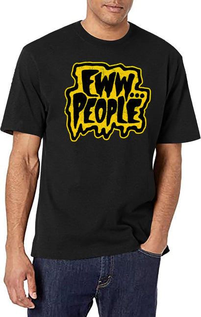Vintage Eww People Typo T-Shirt for Men & Women, T-Shirts Graphic Tee - Black