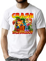 Vintage Game Crash T-Shirt for Men & Women, T-Shirts Graphic Tee - White