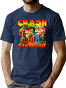 Vintage Game Crash T-Shirt for Men & Women, T-Shirts Graphic Tee - Navy