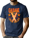 Vintage Garage Engine Builder Graphic Design T-Shirt for Men & Women, T-Shirts Graphic Tee - Navy