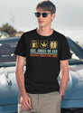 Vintage Gas Grass Or Ass Funny Car Guy T-Shirt for Men & Women, T-Shirts Graphic Tee - Navy
