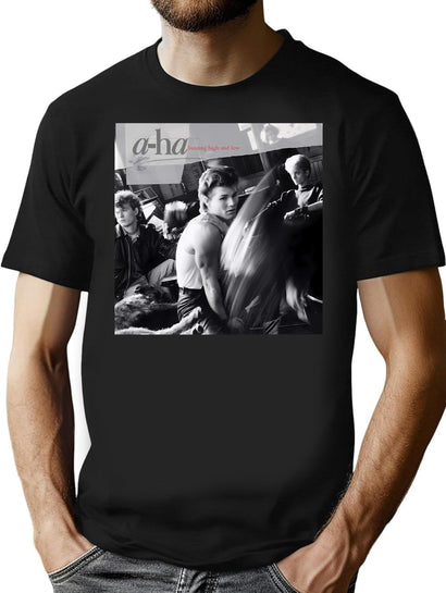 Vintage Gifts Gearrup Aha High And Low Live T-Shirt for Men & Women, T-Shirts Graphic Tee - Black