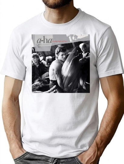 Vintage Gifts Gearrup Aha High And Low Live T-Shirt for Men & Women, T-Shirts Graphic Tee - Black