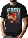 Vintage Greg Davies Bootleg Style Bootleg Graphic T-Shirt - Black