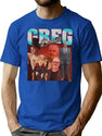Vintage Greg Davies Bootleg Style Bootleg Graphic T-Shirt - Blue