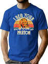 Vintage I Beg Your Parton Funny T-Shirt for Men & Women, T-Shirts Graphic Tee - Blue
